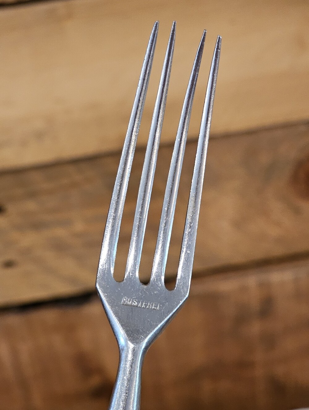 Vintage 50s MCM Anton Wingen Jr. Natural Horn Cutlery Set - 6 Forks & 3 Knives - Picture 14 of 16